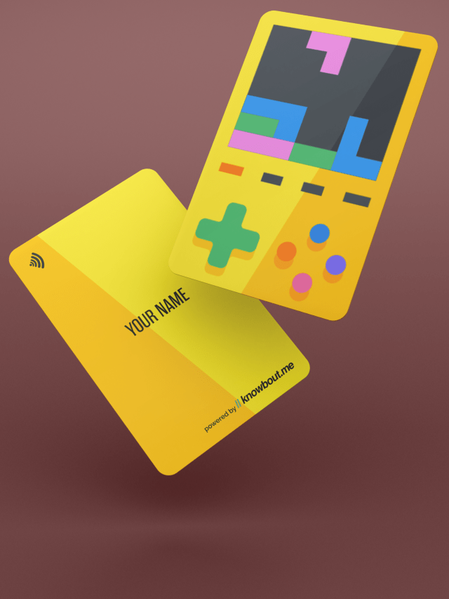 NFC Business Cards - Gameboy Design