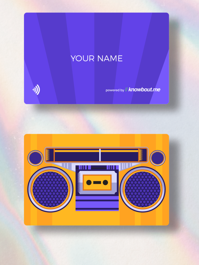 NFC Business Cards - Vintage Music Design