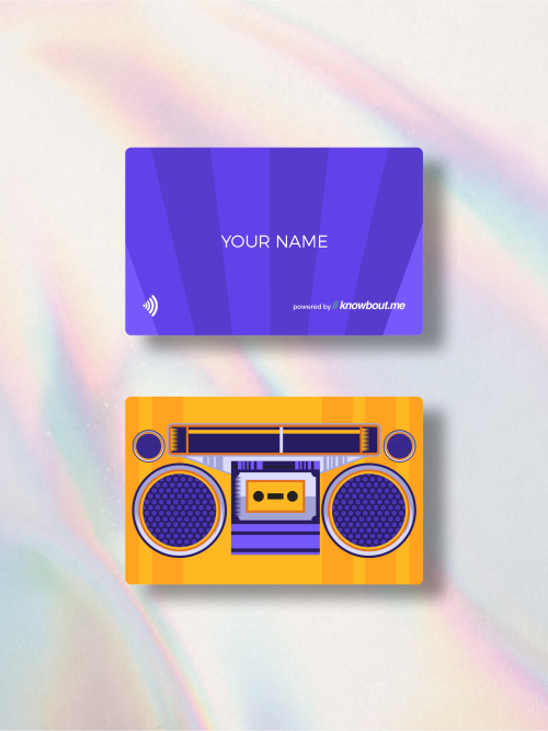 NFC Business Cards - Vintage Music Design