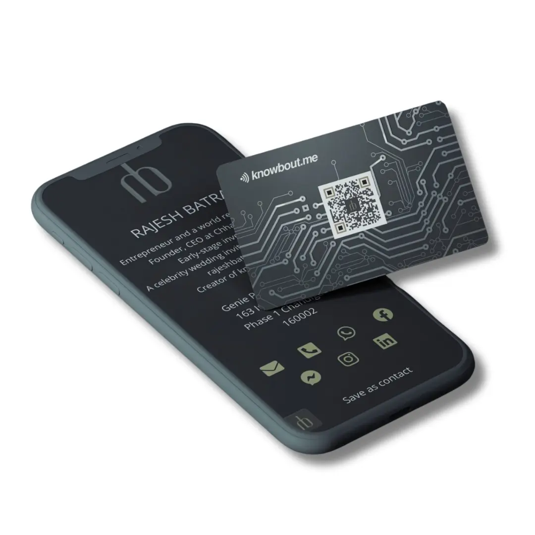 NFC Business Card with Micro web page