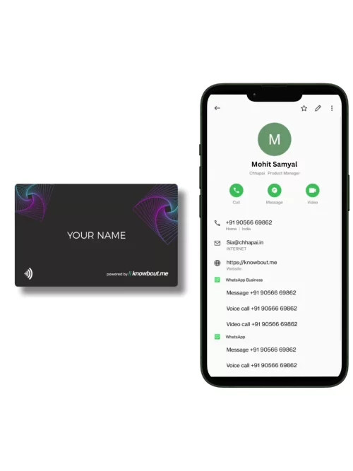 NFC Business Card with Vcard feature
